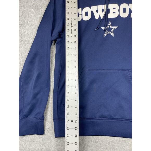 Nike Hoodie Mens Small Navy Cowboys Dallas Therma Fit Vintage - Picture 3 of 16